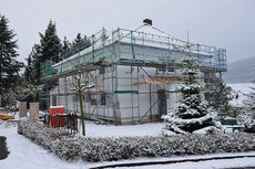 Renovierungsarbeiten am Pfarrhaus der Katholischen Kirchengemeinde Zierenberg